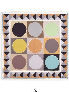 Echo Design Painted Dots Silk Bandana Square